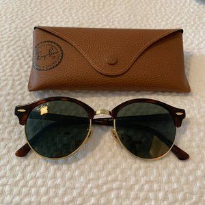 Ray-ban Polarized Clubmaster Round Sunglasses
